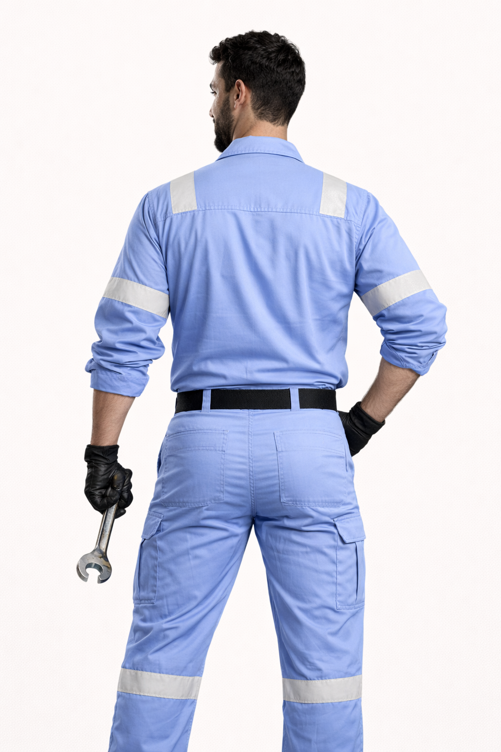 Blue Coverall Two Pieces